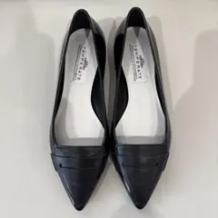 TEMPERATE ポインテッドローファーレインパンプスTAMARA ブラック