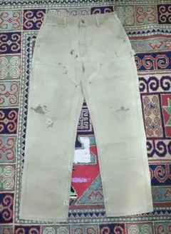 00s Carhartt ダブルニー w33×L32 USA製 ペインター