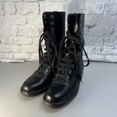 香奈兒 雙C標誌 靴子 黑色 A-11634