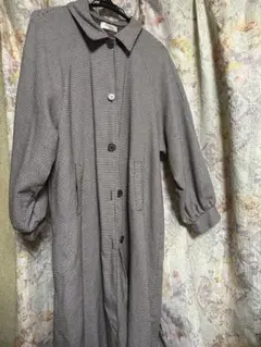 チェック柄ロングコート Mサイズ
