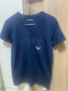EMPORIO ARMANI エンポリオアルマーニ VネックTシャツ ネービーのサムネイル