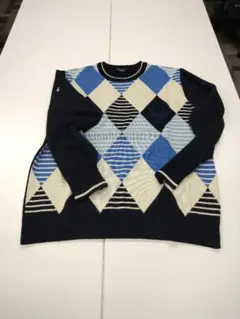 マンシングウェア　ゴルフ　セーター　ダイヤモンドパターンセーター　Lサイズ