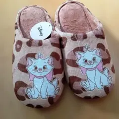 SALE　Disney マリー　豹柄　スリッパ　ルームシューズ