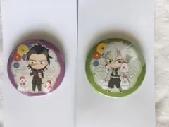 値下げ　鬼滅の刃　ローソン　コラボ缶バッジセット　不死川兄弟