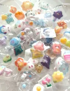 【60枚入り】ボンボンドロップシール ぷっくり オマケつき