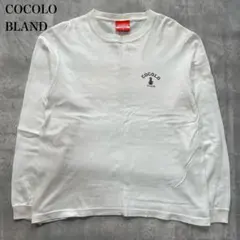 ココロブランド【M】長袖Tシャツ バックロゴ ビッグプリント クルーネック