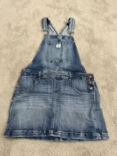 レディースCalvin Klein ミニデニムサロペットオーバーオール