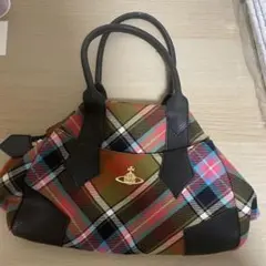 未使用級/ヴィヴィアン ハンドバッグ ヤスミン ピンク ブラウン 