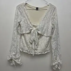 SHEIN ホワイト レース トップス S