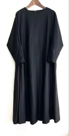 ADIEU TRISTESSE Aラインロングワンピース 黒