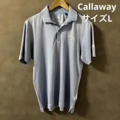 Callaway キャロウェイ 半袖ポロシャツ メッシュ 白ロゴ L