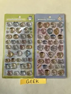 ちいかわ ボンボンドロップシール 第二弾 2種セット みんなニコニコ ポーズ