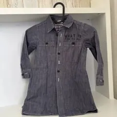デニムシャツワンピース　100㎝