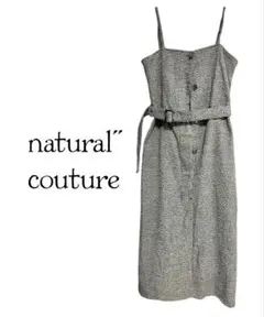 natural couture グレーキャミワンピース