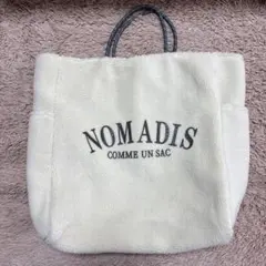 NOMADIS ファー トートバッグ ホワイト