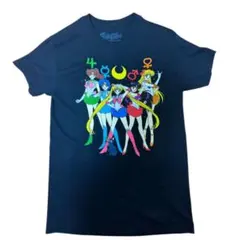 セーラームーン 両面プリント Tシャツ S 黒 バックプリント 00s 90s