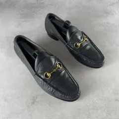 GUCCI 1953 ゴールド金具　ホースビット　ローファー 黒 35 1/2