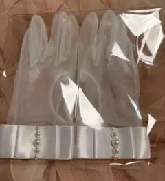 ウエディンググローブ　Chérie CG-106 W ショート