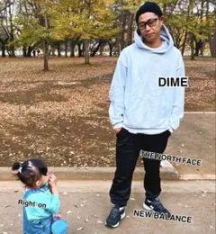 DIME グレー パーカー