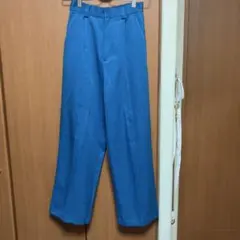 JEANASIS 青 ワイドパンツ カジュアル