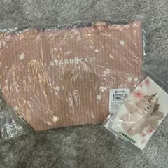 スタバ SAKURA2026 保冷トートバッグ ベアリスタキーチェーン セット