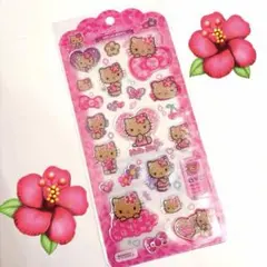 新品 未使用品 ドロップジェリーシール サンリオ 日焼けキティ キティ シール