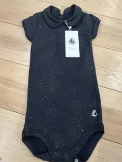 さ*ん様 新品！PETIT BATEAU ネイビー ラメロンパース