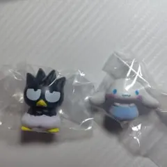 サンリオ かぼちゃぱんつフィギュア 2個セット　バッドばつ丸，シナモロール