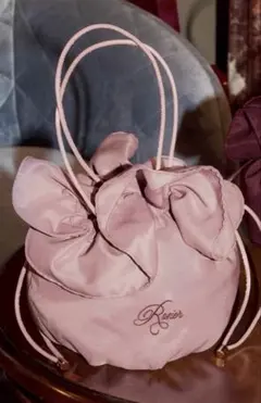 Rosier Rose Bloom Satin Bag 巾着バッグ