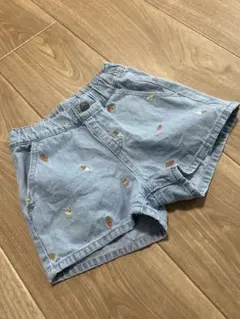 しまむら　リトルウィークエンド　デニム　ハーフパンツ　100cm 美品
