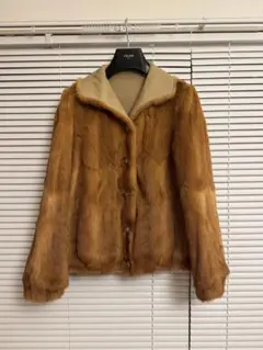 新品・未使用】ミンク毛皮ファーコート ショート丈タグ付き＊定価88万 