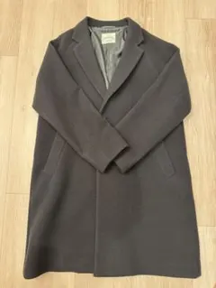 green label relaxing チェスターコート　ダークグレイ