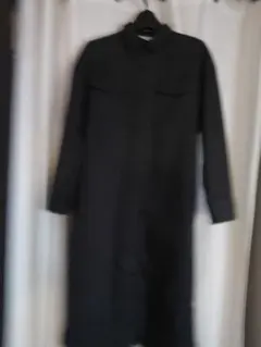 PLST プラステ★シャツワンピ 長袖★黒 М 売切処分
