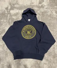 USA製 90s ビンテージプルオーバーパーカー ネイビー