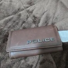 新品未使用　ポリスPOLICE キーケース　ダークブラウン　茶のサムネイル