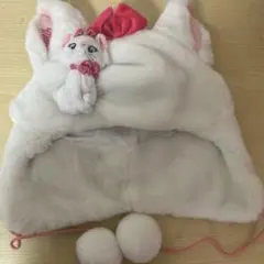 マリー　マスコット付き　ファンキャップ　レア　ディズニー　限定