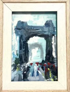 絵画 雪橋 micchan作 - メルカリ