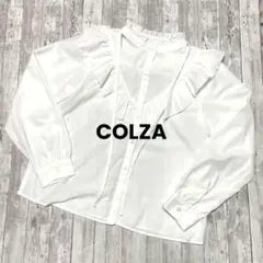 【美品】COLZA コルザ ブラウス フリル リボン ガーリー