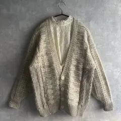 ビンテージ　ケーブル編みニット古着　ヴィンテージ　vintage 希少　レトロ