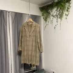 【steven alan 】チェック チェスターコート【ベージュ系】のサムネイル