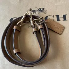 COACH コーチ　レザー　ショルダーストラップ キーホルダー付き