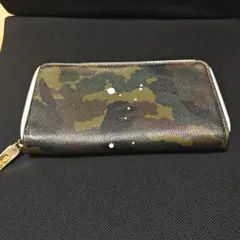 美品)大人気、ジャンティバンティ、長財布、人気、ブラックカモフラ