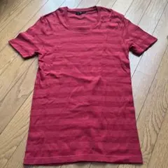 Slick 半袖 Tシャツ レッド ボーダー柄 サイズ2のサムネイル