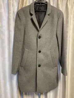 チェスターコート メンズ　H&M EUR46サイズ(身長170) ライトグレー