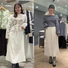 新品未使用タグ付き★ベロアナロースカート