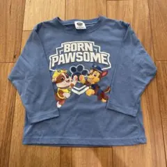 パウパトロール 長袖Tシャツ ブルー　パジャマ　トップスのみ　チェイス　ラブル