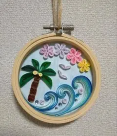 ペーパークイリング　夏　ハンドメイド　インテリアのサムネイル