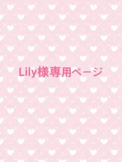 Lily様専用ページ