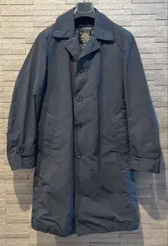 【UNITED ARROWS】ネイビー ステンカラーコート ベルト付き