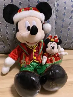 ミッキー ミニー ぬいぐるみ　東京ディズニー　クリスマス2014